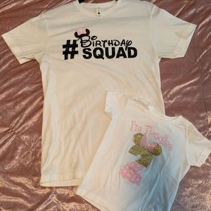Mommy & Me Minnie Mouse Birthday Shirts